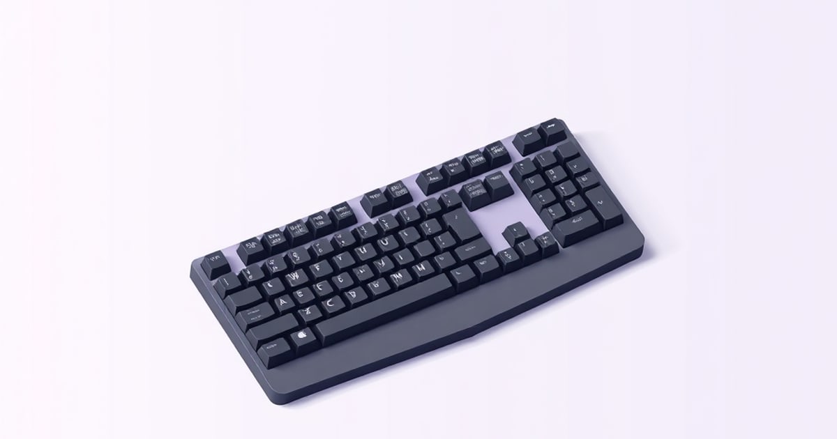 Isometric comparison of split ergonomic keyboard and traditional row-staggered keyboard side by side